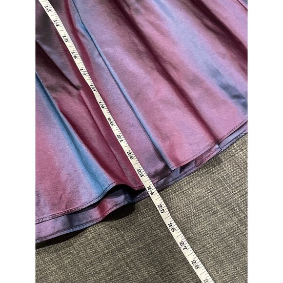 Banana Republic NWT Iridescent Purple A-Line Skirt Sz 4 - Picture 9 of 9